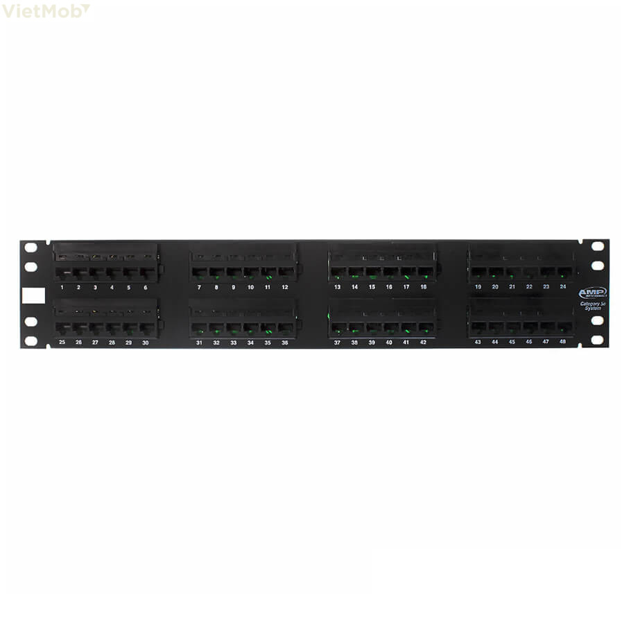 Patch panel 48 port Cat5E CommScope/AMP (1479155-2)