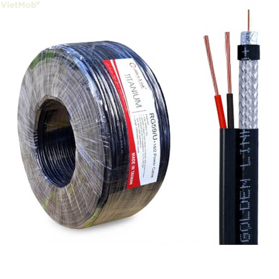 Cáp đồng trục RG59/U+2C Golden Link TW501-100