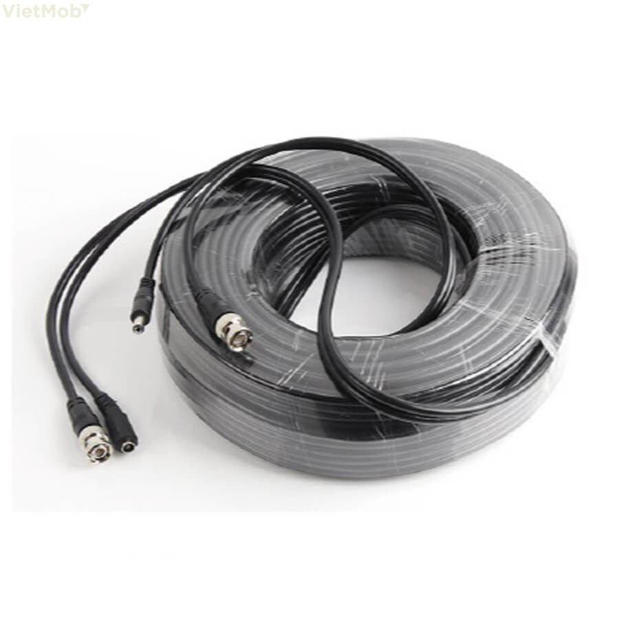 Cáp camera Golden Link RG59-M20 đúc sẵn dây nguồn và jack