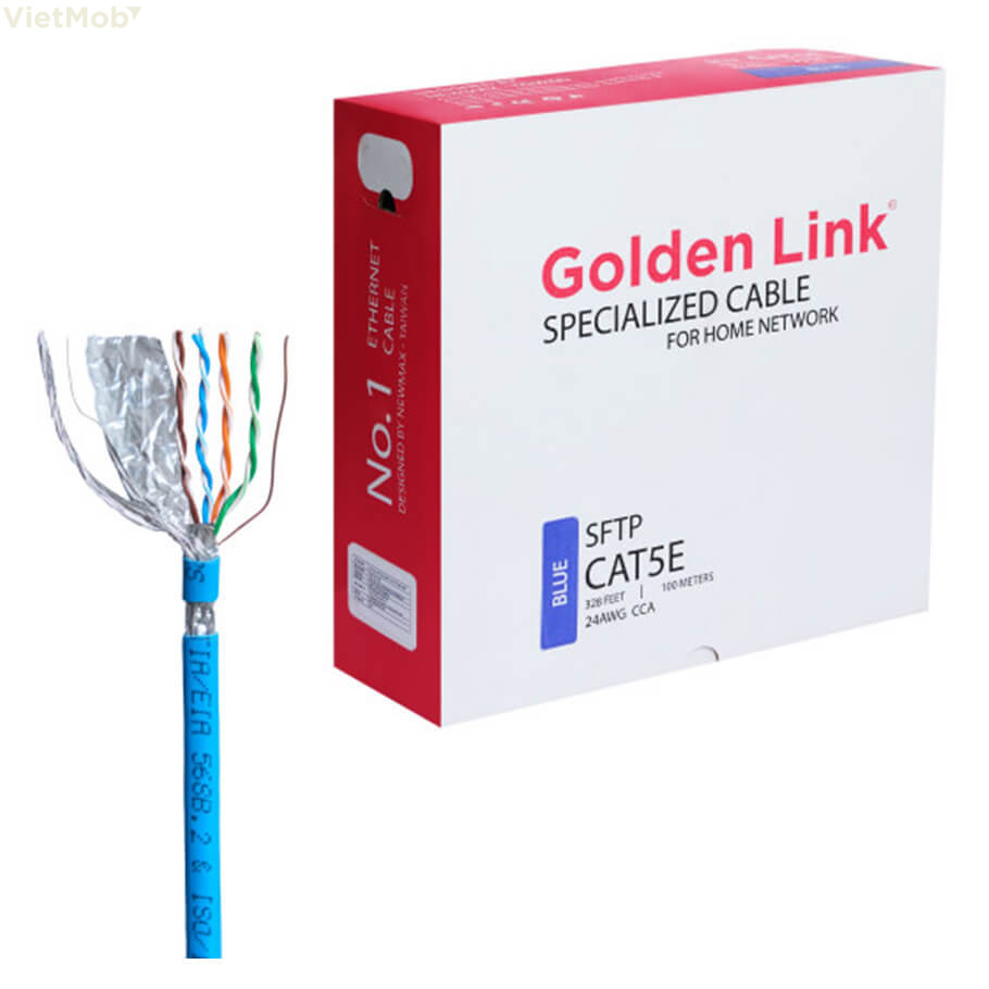 Cáp mạng Cat5e SFTP Golden Link TW1102-100 (100m)