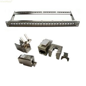 Khung Patch panel 24 Port 1U CAT.6A STP DINTEK 1406-00012