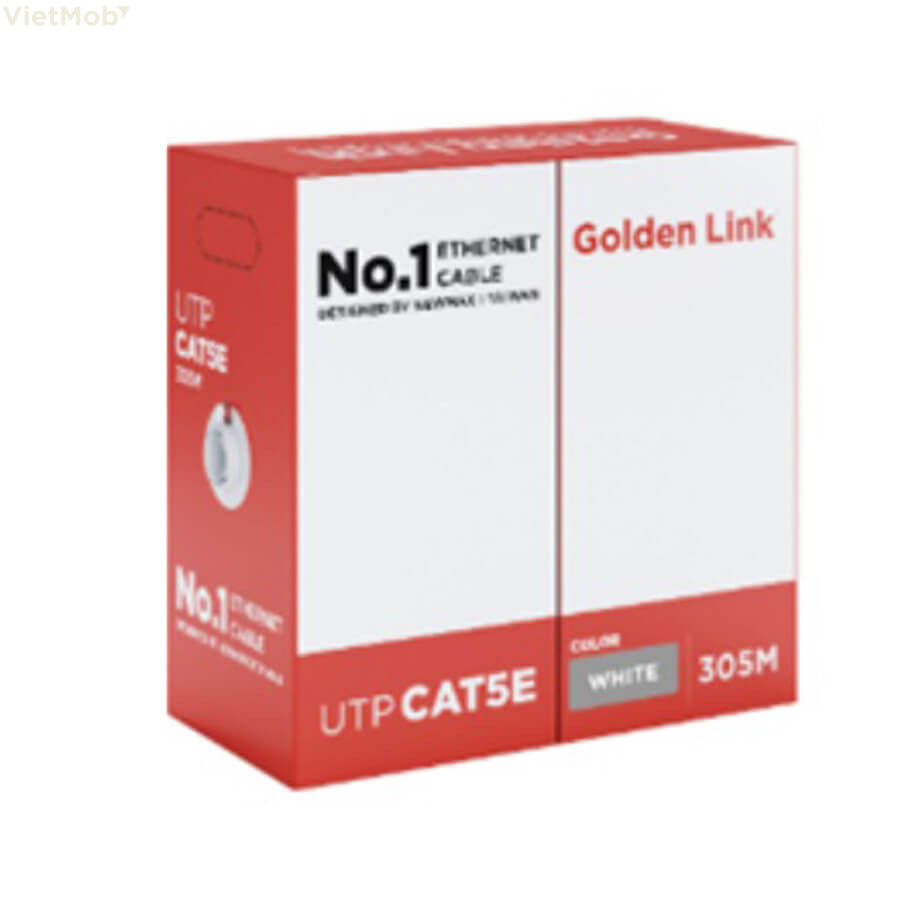 Cáp mạng Cat5e UTP Golden Link (GL01030, 305m/cuộn)
