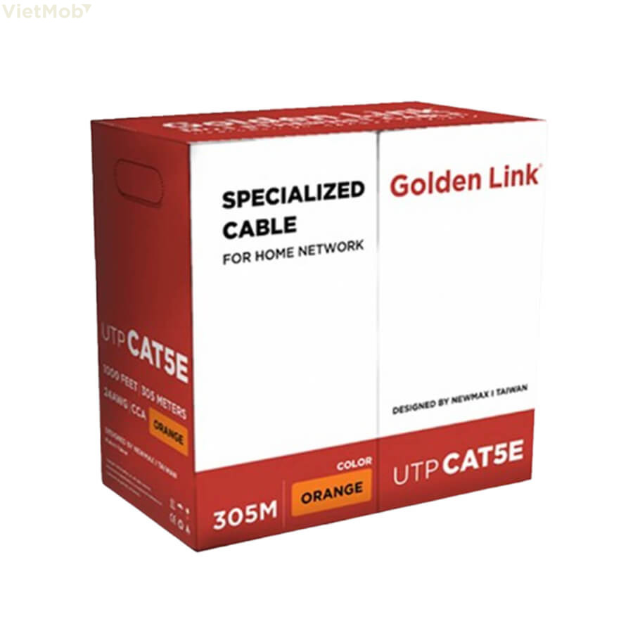 Cáp mạng Cat5e UTP Golden Link (GL01031, 305m/cuộn)