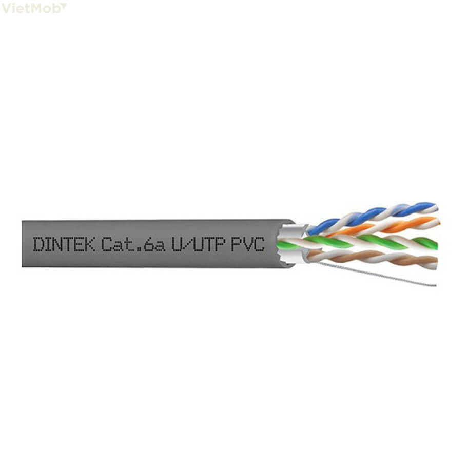 Cáp mạng Dintek CAT.6A U/UTP (1101-06009, 305m/cuộn)