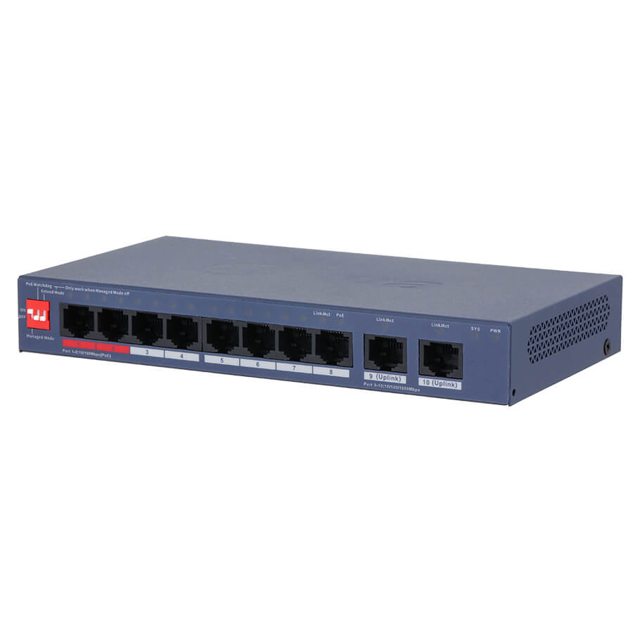 8-Port PoE Switch Dahua DH-CS4010-8ET2GT-110
